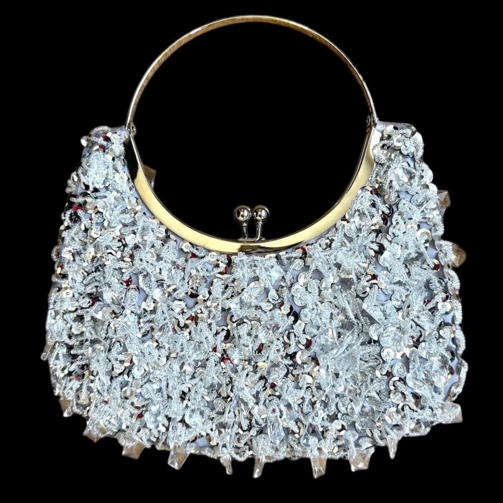 Elegant Silver Clutch